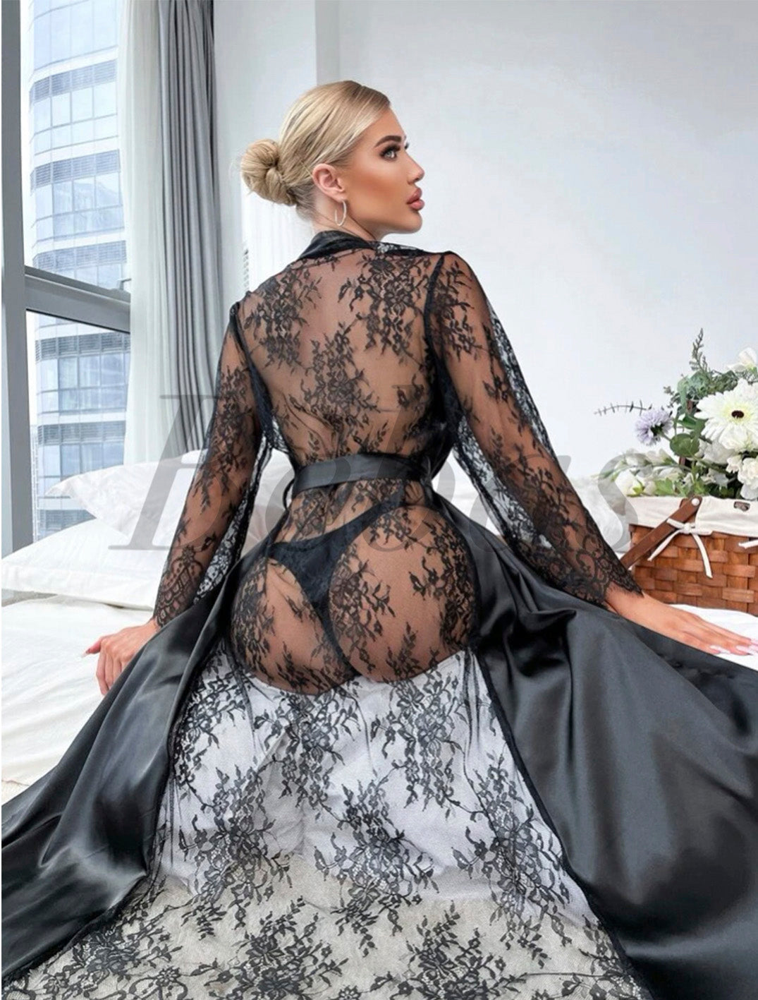 BATA CON ENCAJE - Bebas Lingerie México